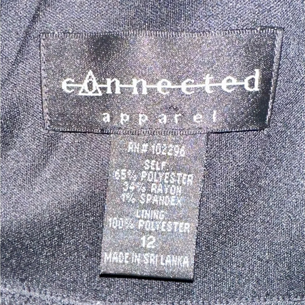 3/$10 Connected Apparel Black Textured Dress - Picture 2 of 6